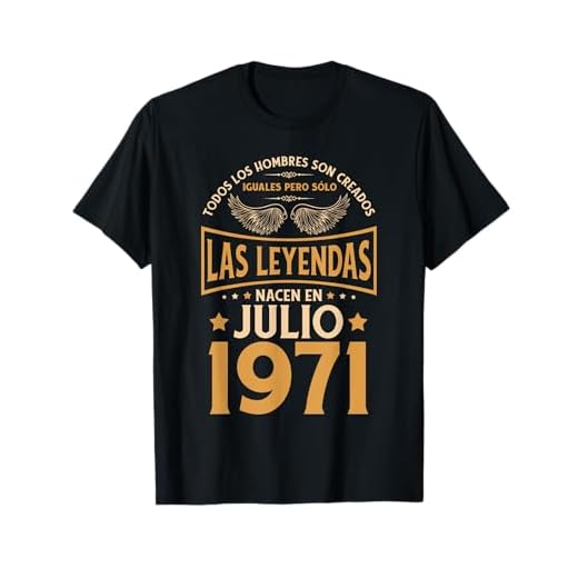 Cumpleaños Hombre Regalos Las Leyendas Julio 1971 Camiseta