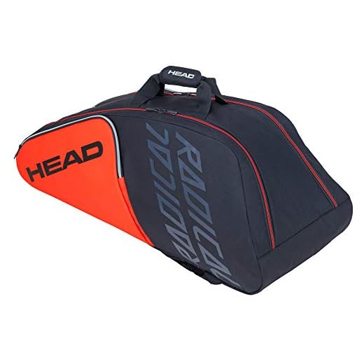 Head Radical 9R Supercombi Bolsa de Tenis, Unisex Adulto, Naranja/Gris, Talla única