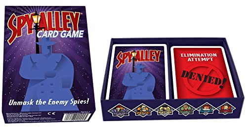 Spy Alley Card Game - 2-6 Players - The Card Game That Likes To Live Dangerously - Game Night Shaken Not Stirred #TOP1