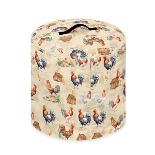 Image of Cozeyat Chicken Pressure Cooker Air Fryer Cover,Round Pressure Cooker Dust Cover,Protective Cover with Pocket Kitchen Appliances for Electric Pressure Cooker Air Fryer Rice Cooker Steamer
