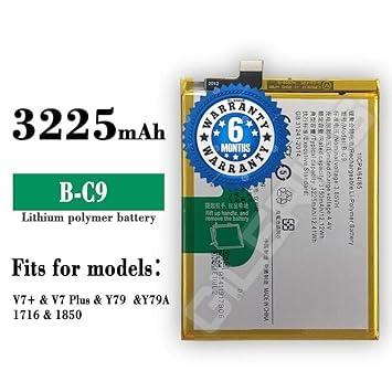 Image of Original B-C9 Battery for Vivo V7 Plus / Y79 / Y79A /1716 /1850 Battery with 6 Month Warranty **** (A005) (B-C9)