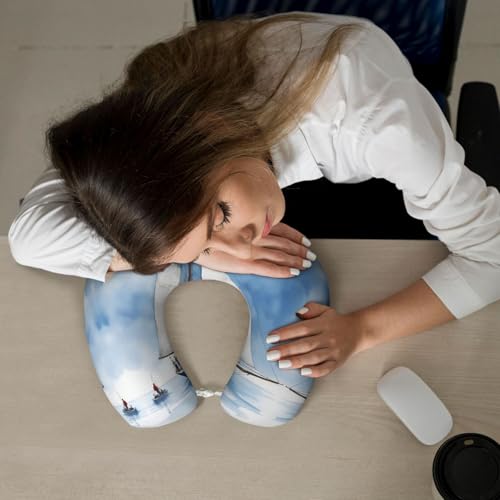 Almohada para viaje espuma viscoelástica tamaño único negro miniatura 7