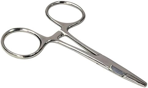 HTS 226H4 4" Stainless Steel Locking Fisherman's Hemostat with Scissors image 4
