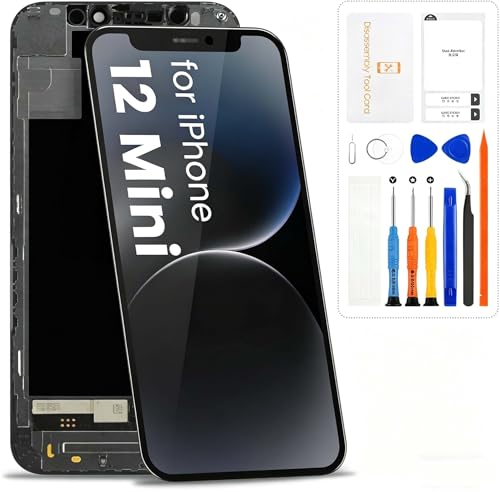 for iPhone 12 Mini Screen Replacement Display for iPhone 12mini LCD Digitizer Touch Screen Full Assembly Panel Repair Parts for iPhone A2399 A2176 A2398 A2400