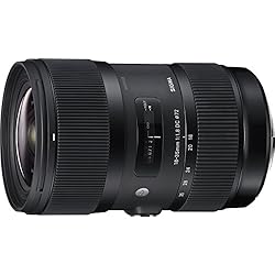 Lente Sigma Art 35Mm 1.4 Para Nikon Sigma 18-35mm f/1.8 DC HSM - Objetivo para Canon (distancia focal 18-35mm, apertura f/1.8-16, diámetro: 72mm) color negro