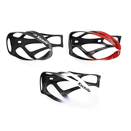 Leeofty Suporte para garrafas de água para bicicletas de estrada Fibra de carbono Fibra de náilon Ma