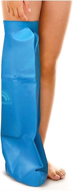 Bloccs Waterproof Plaster Cast Covers Leg, Swim, Shower & Bathe. Watertight Protector, Child Full Leg (Small)