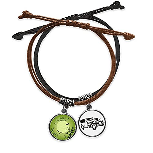 Bracelet Halloween fantôme en cuir Green Tree pour pimenter votre soirée déguisée