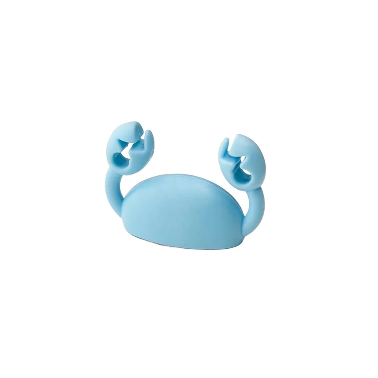 Phone Cord Holder for nightstand 12PCS Cute Crab Cable Organizer Clip Data Cable Stand Mobile Phone Charging Cable Organizers Fixer Desk Self Adhesive Wire Tidy Holder(Blue)