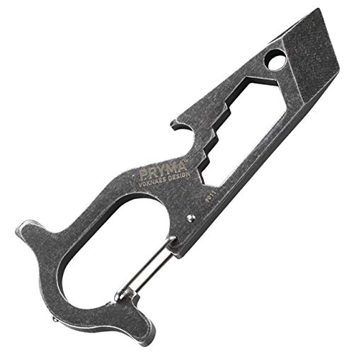 Multiferramenta CRKT Pryma de aço inoxidável: multi-ferramenta de metal compacta e leve EDC com barr