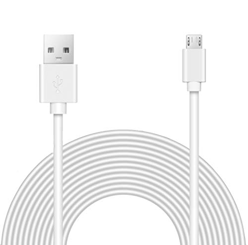 15ft Power Extension Cable for Blink Mini, Wyze, Oculus Go, Playstation Classic, Xbox360