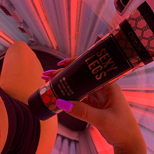 Onyx Sexy Legs Tanning Lotion With Bronzer - Double Bronzing Lotion For Perfectly Tanned Legs & Hard To Tan Body Parts - Fast-Absorbing Formula & Anti-Orange Technology #TOP4