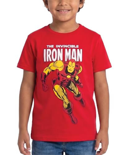 Marvel Boys Shirts Spiderman Avengers Hulk Iron Man Graphic Tees for Boys