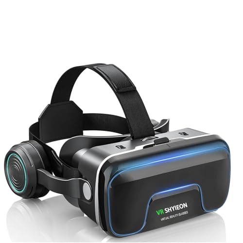 VR Brille für Handy, HD Anti-Blaulicht Virtual Reality Headset, 3D Brille kompatibel mit iPhone/Android, 4,7-7,2 Zoll