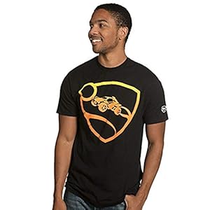 igczobuxlwesk Rocket League Orange Pro Glow Premium T-shirt voor heren