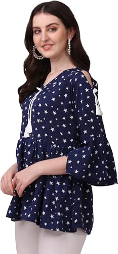 Image of ZELZIS Women Crepe Fabric Dori Tunic