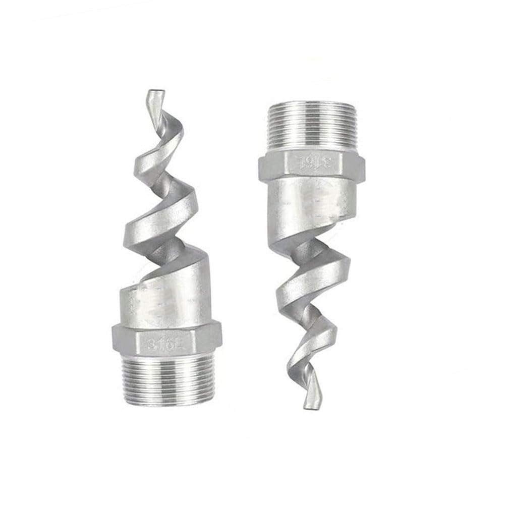 Ugelli per idropulitrici, ugelli a innesto rapido, Ugello atomizzatore a spirale in acciaio inossidabile 90/120 gradi 1/4-2 pollici 1/2/5/10 pezzi(3/4-316 Stainless Steel Not Polished,5pcs)