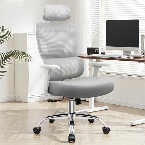 Image of Office Desk Chair, Ergonomic Chairs Comfy with Adjustable Lumbar Support