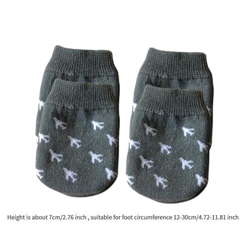 4Pcs Luggage Wheels Cover Socks Trolley Case Wheel Covers for Home Gray4