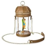 Gefütterte Kuppel Chunky Gliederkette Crossbody Strap Golden Finish Hardware inspiriert von The Enchanted Tiki Room Attraktion in Adventureland bei Disneyland und Walt Disney World