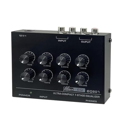 ATORSE EQ207 7 Band Equalizer Sound Amplifier for Home Entertainment System KTV