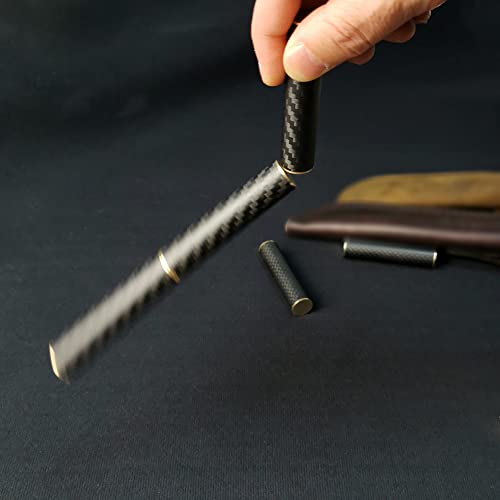 T-Conceal EDC Fidget Toys Stress Relief for Adults Magnetic Metal Carbon Fiber Three-Section Rotating Creative Gift