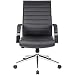 Produktbild Certeo Chefsessel Identity mit Lederbezug und edler Rückenlehne, schwarz - Bürostuhl mit Soft Touch Leder - Schreibtischstuhl mit italienischem Design