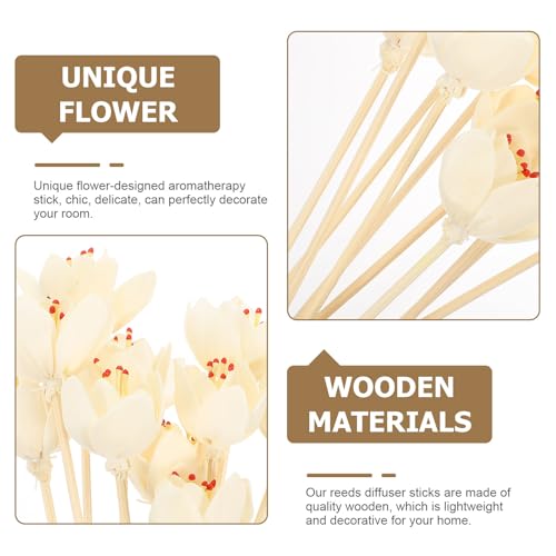 Varillas decorativas de ratán natural para difusor de aceite esencial miniatura 5