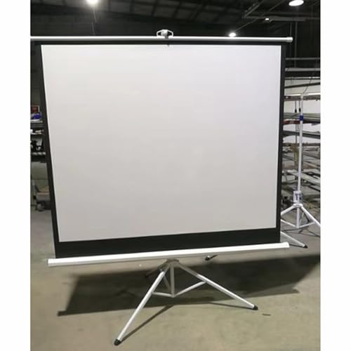 Pantalla de proyección móvil ajustable en altura, pantalla portátil pequeña con trípode, ligera para cine en casa y noche de películas al aire libre miniatura 4