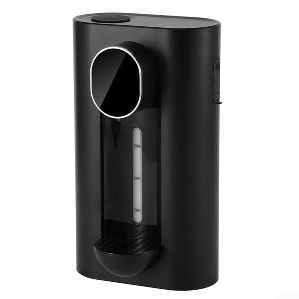 Distributeur automatique de rince-bouche pour salle de bain, distributeur mural de 540 ml, récipient rechargeable, 3 modes de volume de liquide réglable (noir)
