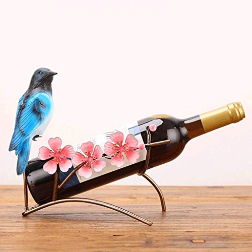 Soporte para botellas de vino de hierro forjado 25x22x13 cm miniatura 3
