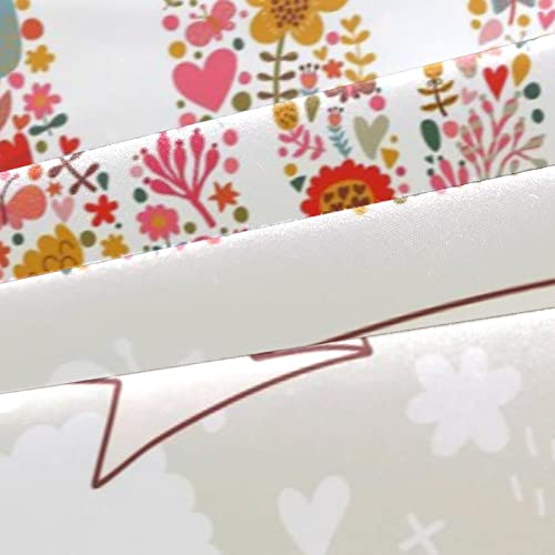 Duvet Covers Set King Cartoon Owls Of Bright Flowers - Soft And Breathable Microfiber Comforter Bedding Set With Zipper Closure For Kids Women Men, 1 Duvet Cover 2 Pillowcase #TOP2