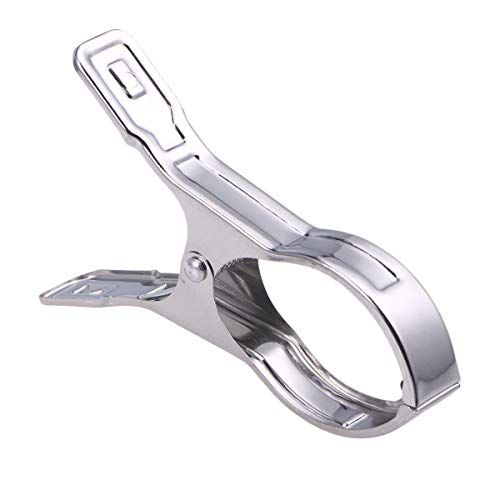 OUNONA 洗濯ばさみ 布団ばさみ ステンレス 洗濯バサミ 強力 大口サイズ 大型 防風クリップ 布団 竿ばさみ ピンチ 物干し掛け 大きいサイズ 2個セット