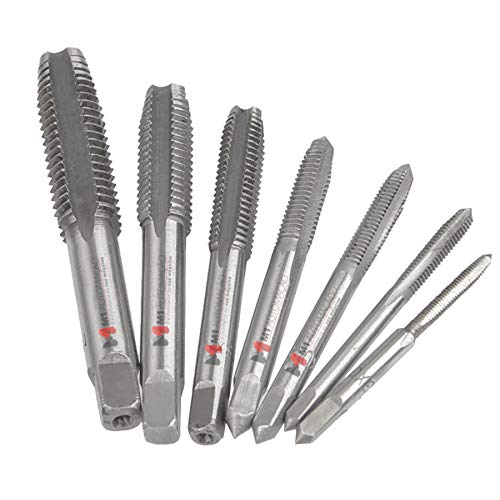 Jogo De Tarraxas E Macho Hss Com 8 Peças Para Abrir Roscas M3 A M12 Com Manopla