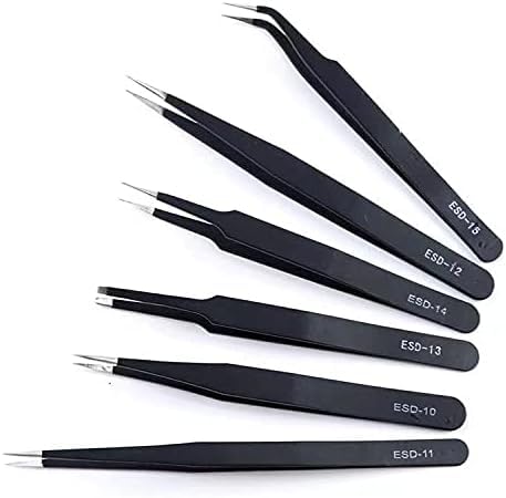 Amazon | Moechando ピンセット 精密 ピンセット 防磁 電子工作 (ESD