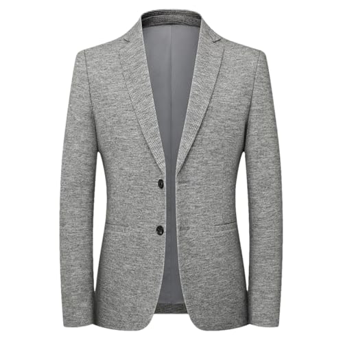 Men’S Autumn Winter Fashion Suit Jacket with Single Breasted Closure Long Sleeve Casual Blazer