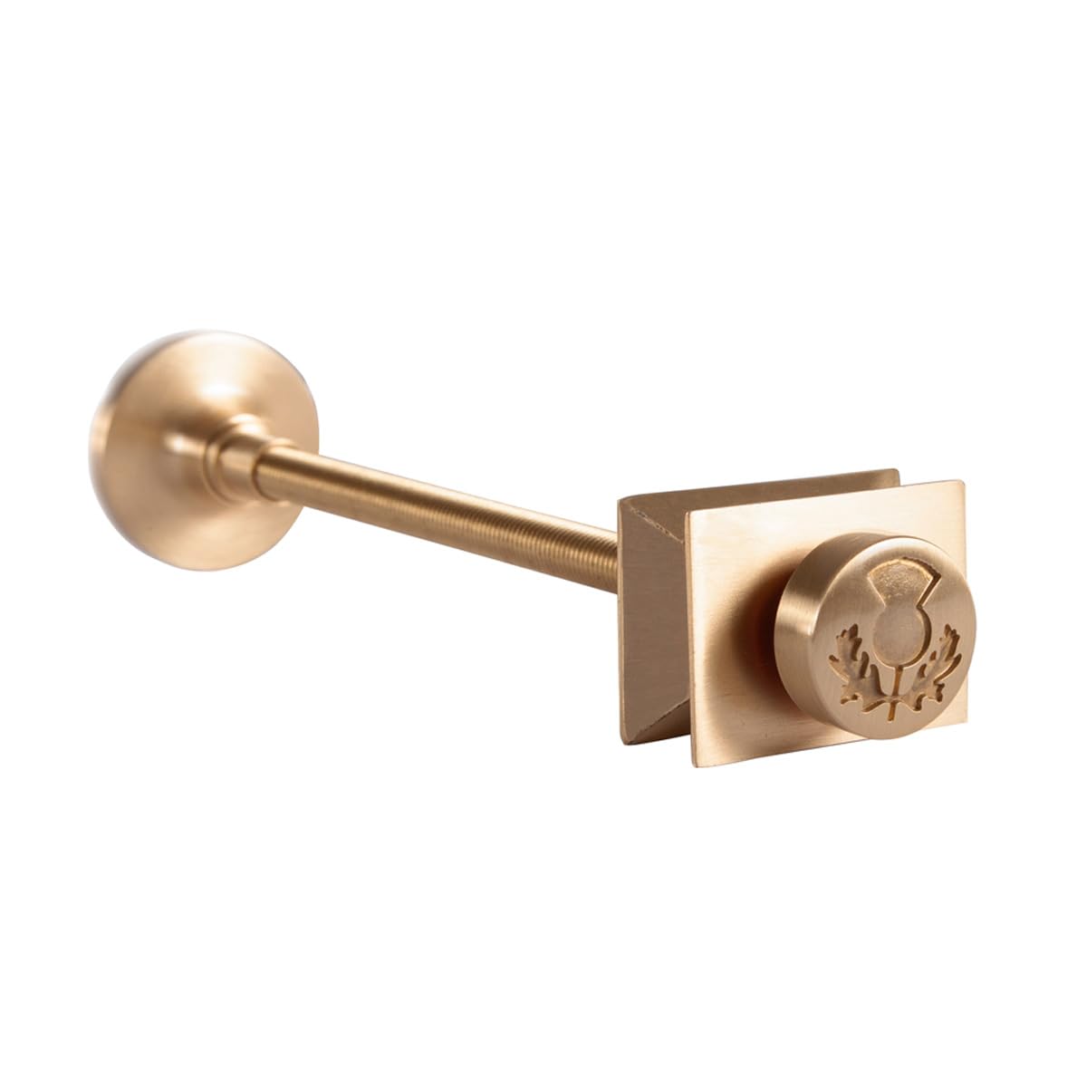Carron Luxury Thistle Radiator Wall Stay 200mm (Brushed Brass)