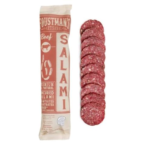 Foustman's Salami Beef Artisanal, Nitrate-Free, Naturally Uncured, Gluten-Free, Dairy-Free, No Pork, 8 Oz Sticks Cover