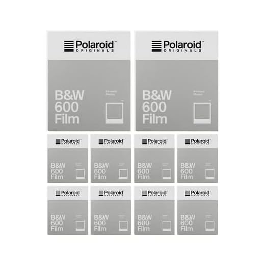 Polaroid Originals Classic B&W Instant Film for 600 Cameras (80 Exposures)