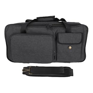 Spacious Storage Design: the guitar pedal bag offers several pockets for accessories such as microphones, cables, or tuners. the pedal storage bag for live shows helps keep all essentials organized for easy access during setup or transport. Thick Pro...