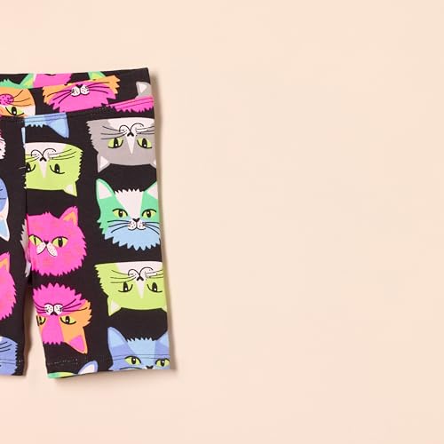 Image of Amazon Essentials Girls and Toddlers' Midi Bike Shorts, Pack of 5