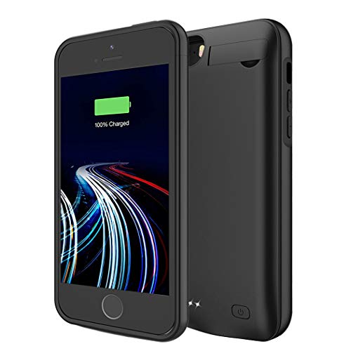 Battery Case for iPhone 5/5S/SE, 4500mAh Portable Rechargeable Battery Pack Charger Case Compatible
