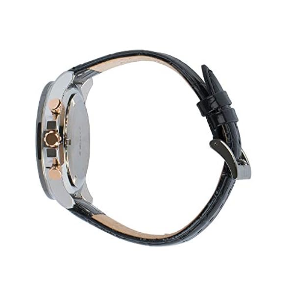 Seiko Herren-Uhr Quarz Edelstahl med Edelstahlband, Svart, Rem
