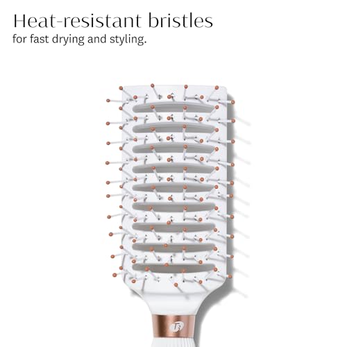 T3 Dry Vent Hair Brush, White - Image 2