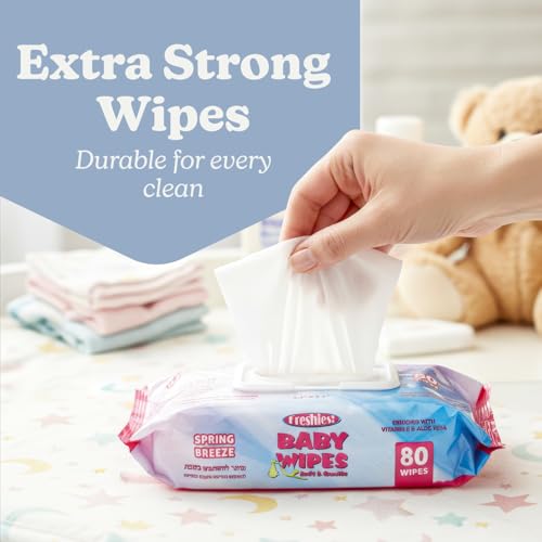 Ultimate White Baby Wipes Freshies with Lids - (Pack of 80) - Luxurious... - Image 2