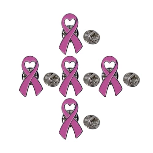 Alfileres de cinta rosa en lotes de 10 a 100 piezas para eventos de concientización
