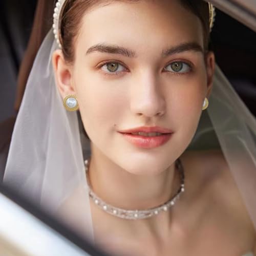 Gold Plated Statement Love Knot Post Stud Earrings for Women, Cross Hypoallergenic Jewelry Gift for Sensitive Ears4