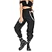 Produktbild Hniunew Breites Bein Damen Pluderhosen Freizeit Cargohose Bloom Hosen Jogginghose Mit Handytasche,Yoga Pilates Hose Trainingshose Baggy Glockenhose Hip Hop Aladinhose Gymnastikhose