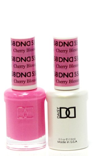 DND Daisy Duo Soak off Gel and Matching Nail Polish - 2016 Collection + Buy 2 colors get 1 FREE airbrush Stencil - (558 - CHERRY BLOSSOM)