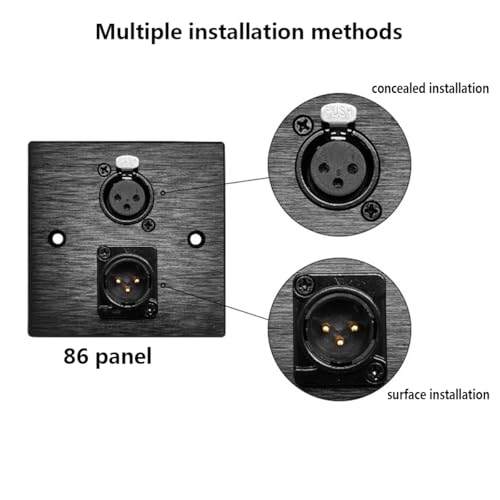 PENGLIN XLR Hembra 3 pines Panel 5 unidades miniatura 6